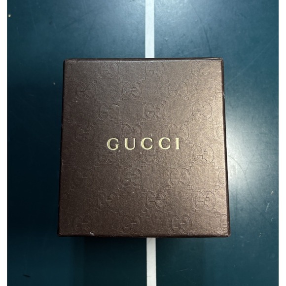 Original GUCCI watch box case Empty Box Brown Monogram Logo - Picture 1 of 8